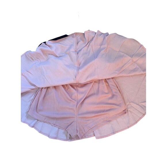 She + Sky Women's Standard Pink Wrap Skort Size S Casual Adjustable Tie Waist - Picture 3 of 6